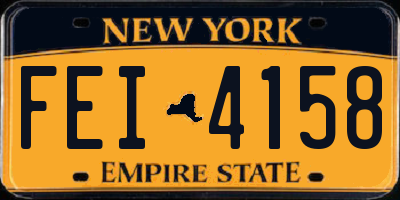 NY license plate FEI4158