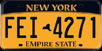 NY license plate FEI4271