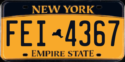 NY license plate FEI4367