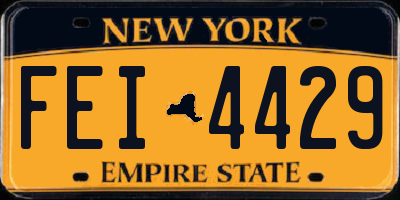 NY license plate FEI4429
