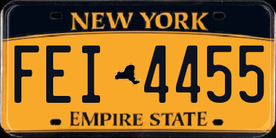 NY license plate FEI4455