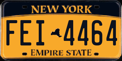 NY license plate FEI4464