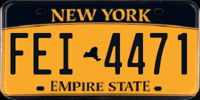NY license plate FEI4471