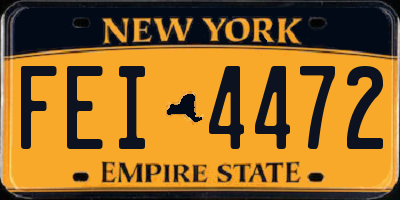 NY license plate FEI4472