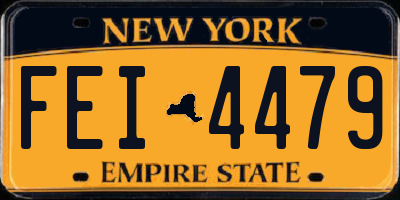NY license plate FEI4479