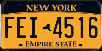 NY license plate FEI4516