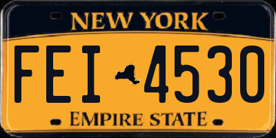 NY license plate FEI4530