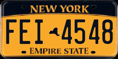 NY license plate FEI4548