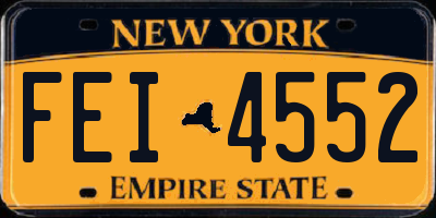 NY license plate FEI4552
