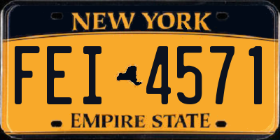 NY license plate FEI4571
