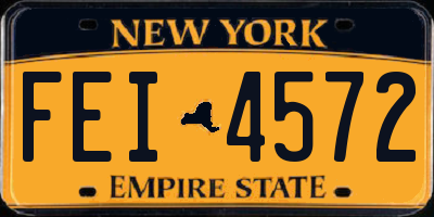 NY license plate FEI4572
