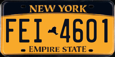 NY license plate FEI4601