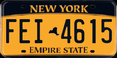 NY license plate FEI4615