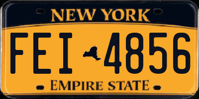 NY license plate FEI4856