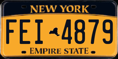 NY license plate FEI4879