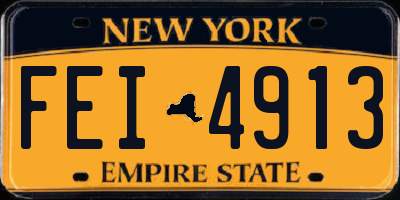 NY license plate FEI4913