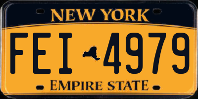 NY license plate FEI4979