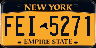 NY license plate FEI5271