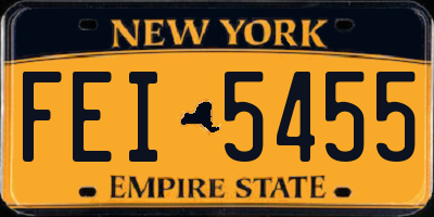 NY license plate FEI5455