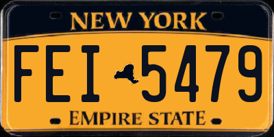 NY license plate FEI5479
