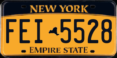 NY license plate FEI5528