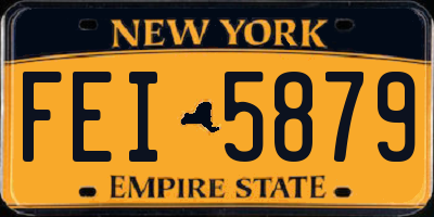 NY license plate FEI5879
