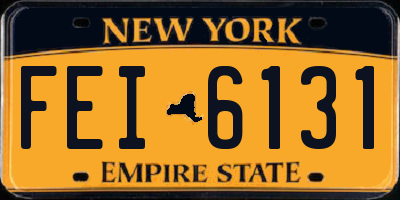 NY license plate FEI6131