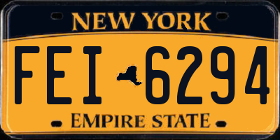 NY license plate FEI6294