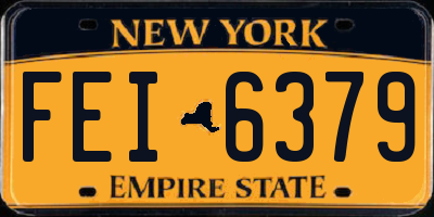 NY license plate FEI6379