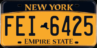NY license plate FEI6425