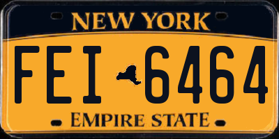 NY license plate FEI6464