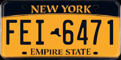 NY license plate FEI6471