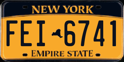NY license plate FEI6741