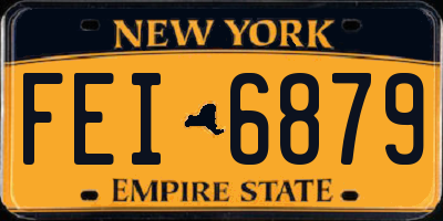 NY license plate FEI6879