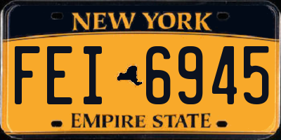 NY license plate FEI6945
