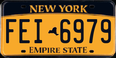 NY license plate FEI6979