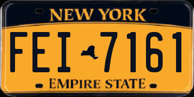 NY license plate FEI7161