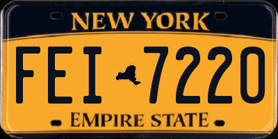 NY license plate FEI7220