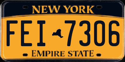 NY license plate FEI7306