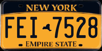 NY license plate FEI7528
