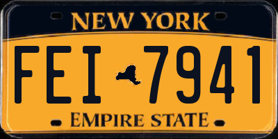 NY license plate FEI7941