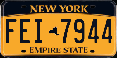 NY license plate FEI7944