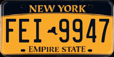 NY license plate FEI9947