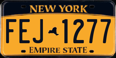 NY license plate FEJ1277
