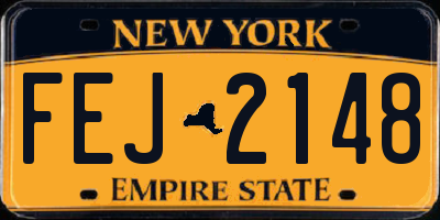 NY license plate FEJ2148