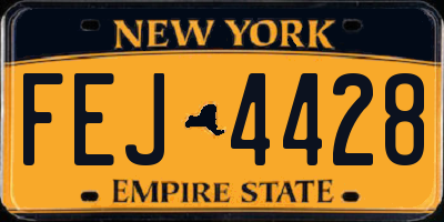 NY license plate FEJ4428