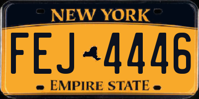NY license plate FEJ4446