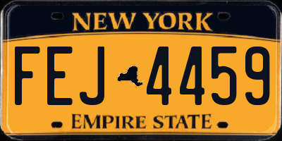 NY license plate FEJ4459