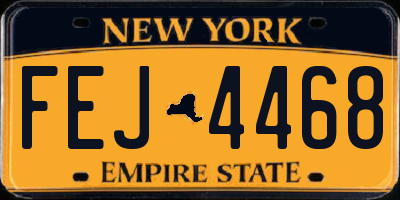 NY license plate FEJ4468