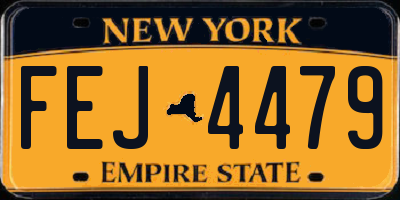 NY license plate FEJ4479